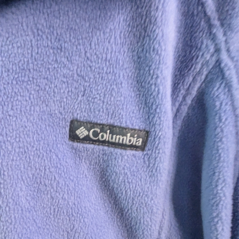 Columbia Blue/Purple Fleece Pullover Sz XL - Picture 3 of 6
